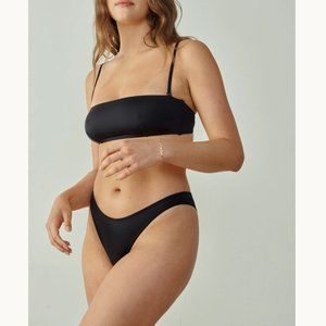 The Great Eros Lugano SET - NWT - Bandeau and Bikini in Black SIZE M